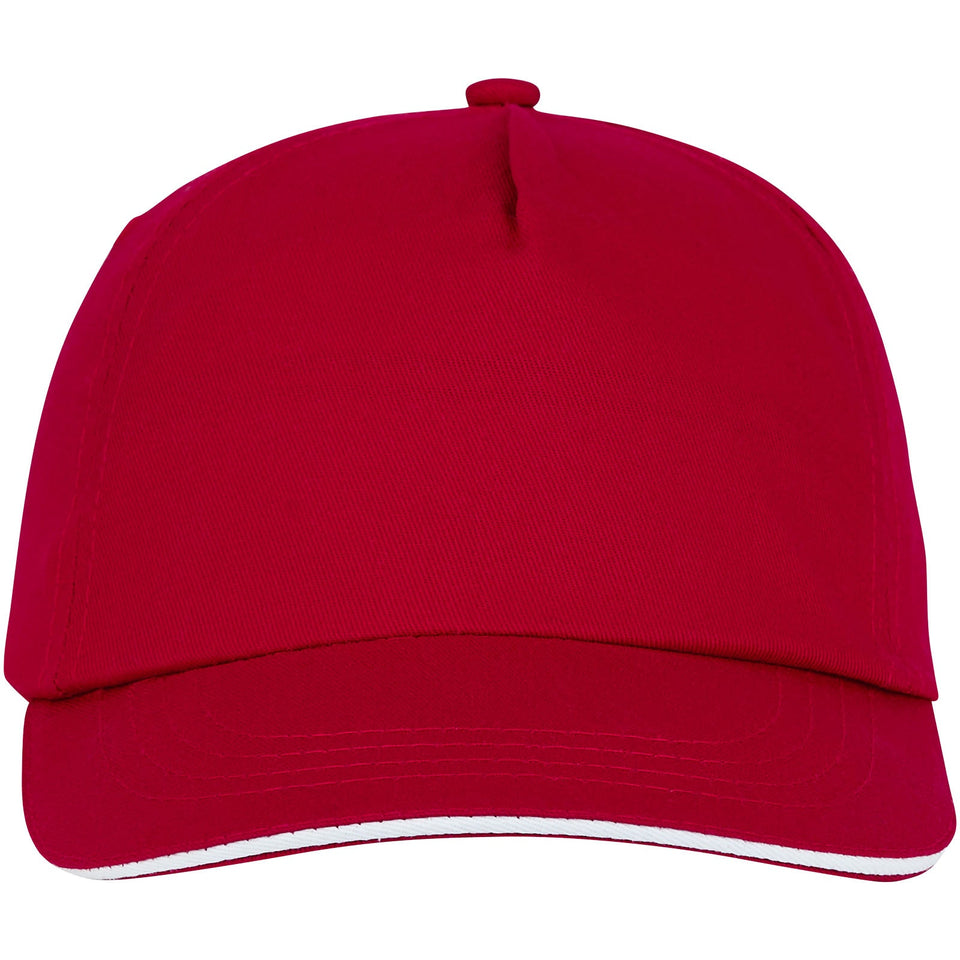 Cappellino con visiera sandwich Styx a 5 pannelli personalizzato con logo - Pubblienne