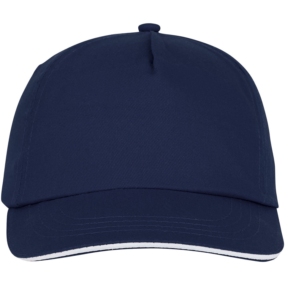 Cappellino con visiera sandwich Styx a 5 pannelli personalizzato con logo - Pubblienne