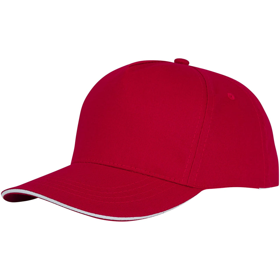 Cappellino con visiera sandwich Ceto a 5 pannelli personalizzato con logo - Pubblienne