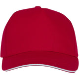 Cappellino con visiera sandwich Ceto a 5 pannelli personalizzato con logo - Pubblienne