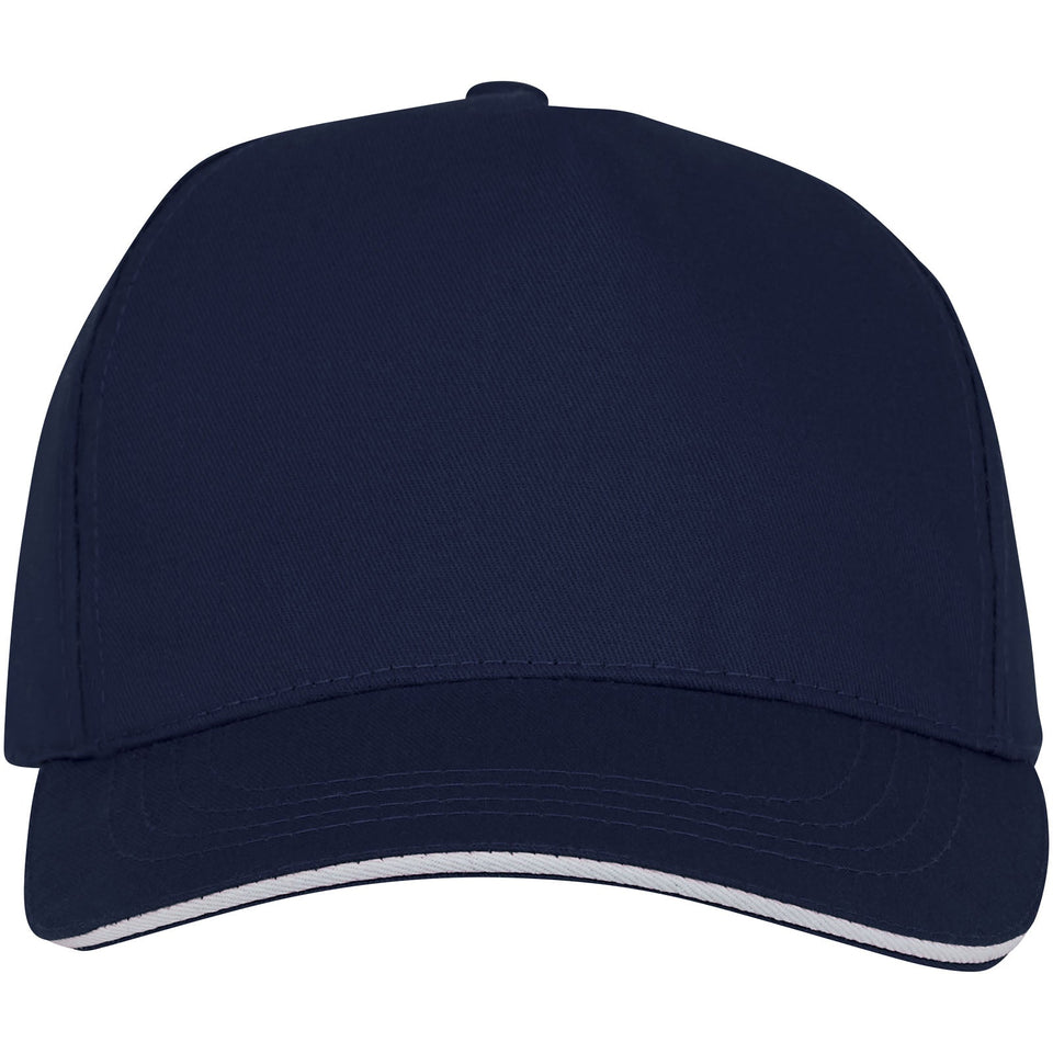 Cappellino con visiera sandwich Ceto a 5 pannelli personalizzato con logo - Pubblienne