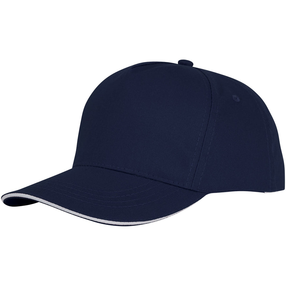 Cappellino con visiera sandwich Ceto a 5 pannelli personalizzato con logo - Pubblienne