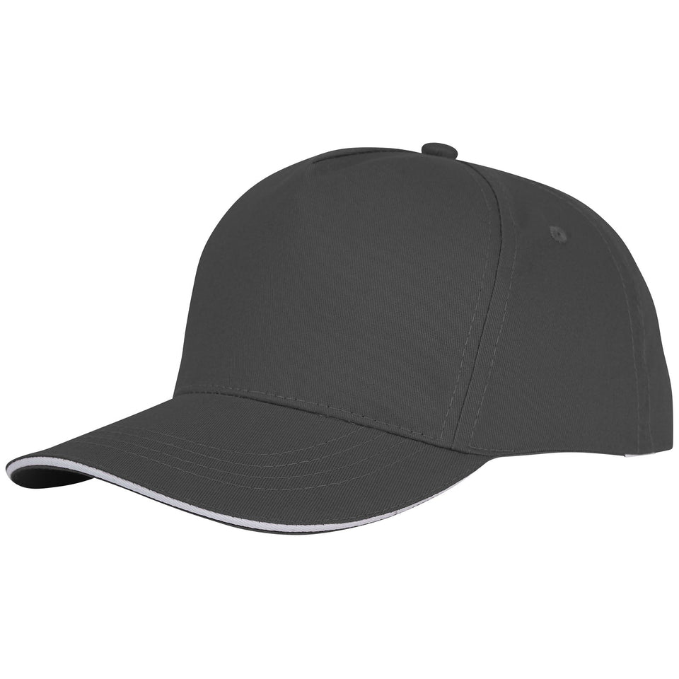 Cappellino con visiera sandwich Ceto a 5 pannelli personalizzato con logo - Pubblienne