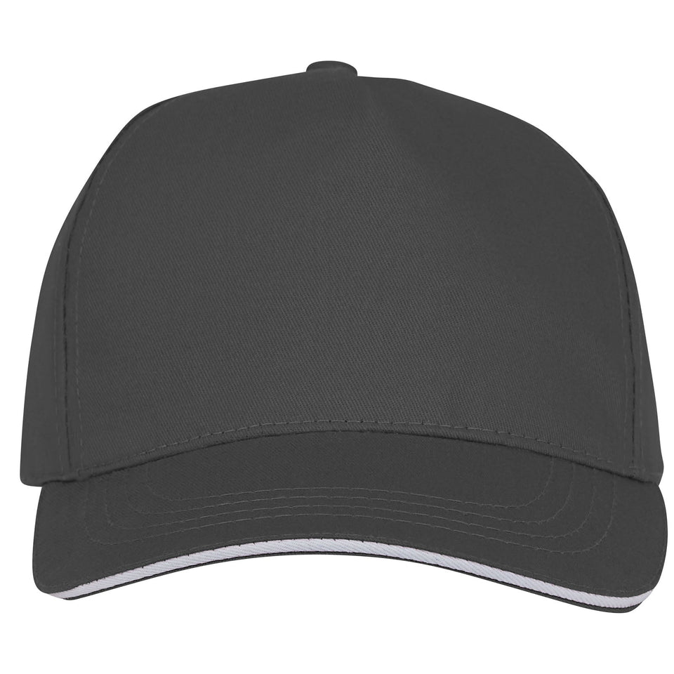 Cappellino con visiera sandwich Ceto a 5 pannelli personalizzato con logo - Pubblienne