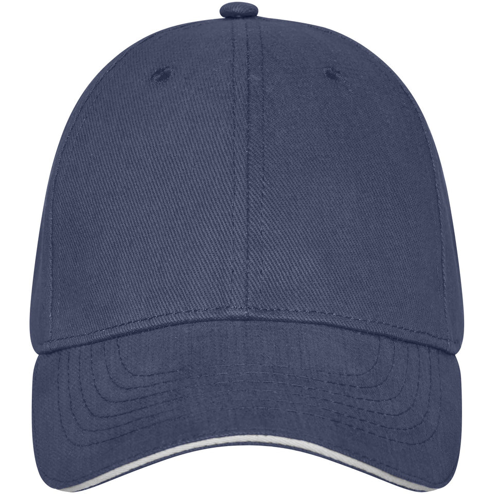 Cappellino Darton a 6 pannelli con visiera a sandwich personalizzato con logo - Pubblienne