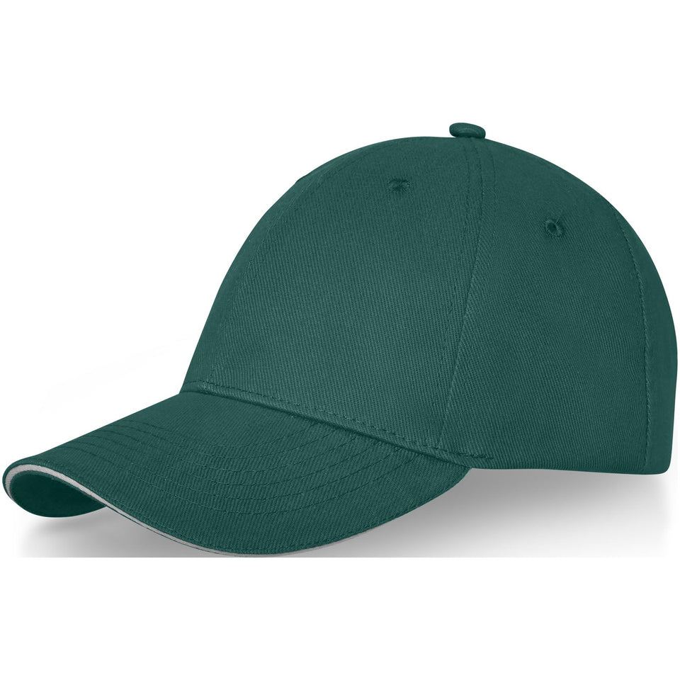 Cappellino Darton a 6 pannelli con visiera a sandwich personalizzato con logo - Pubblienne