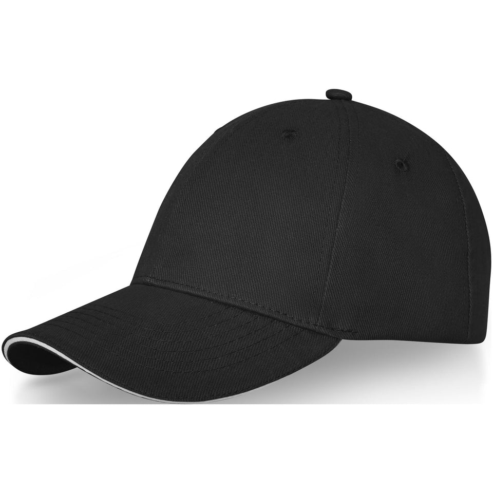 Cappellino Darton a 6 pannelli con visiera a sandwich personalizzato con logo - Pubblienne