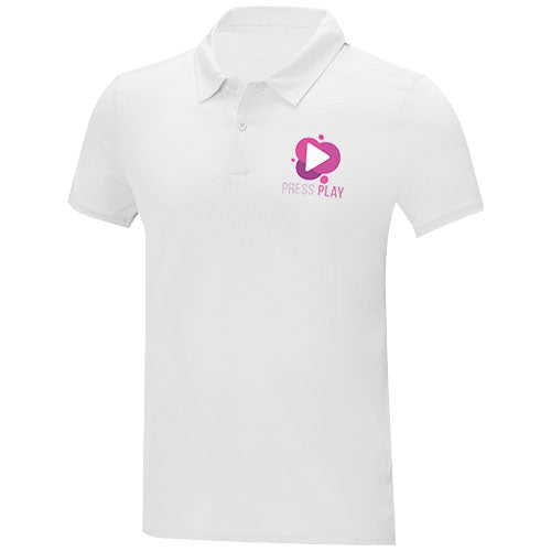 Polo cool-fit a maniche corte da uomo Deimos personalizzato con logo - Pubblienne