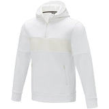 Felpa anorak con cappuccio da uomo a mezza zip Sayan personalizzato con logo - Pubblienne