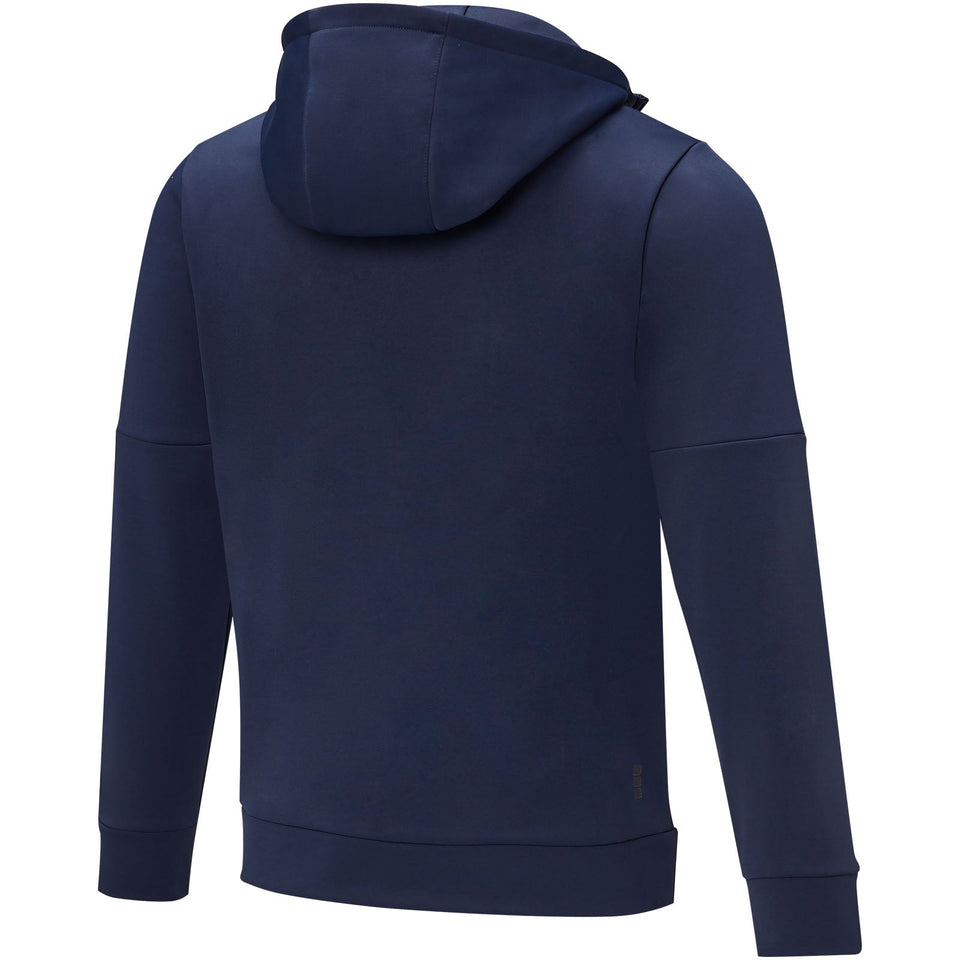 Felpa anorak con cappuccio da uomo a mezza zip Sayan personalizzato con logo - Pubblienne