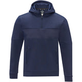 Felpa anorak con cappuccio da uomo a mezza zip Sayan personalizzato con logo - Pubblienne