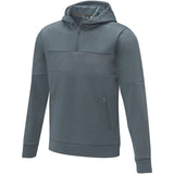 Felpa anorak con cappuccio da uomo a mezza zip Sayan personalizzato con logo - Pubblienne