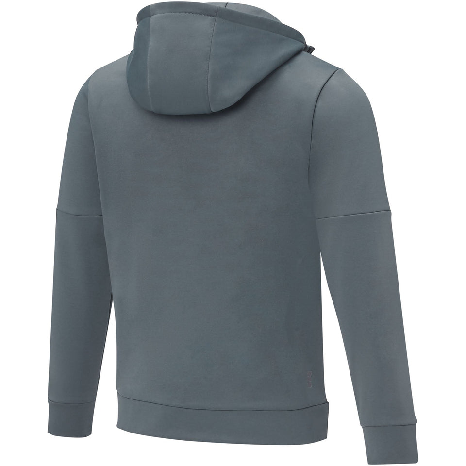 Felpa anorak con cappuccio da uomo a mezza zip Sayan personalizzato con logo - Pubblienne