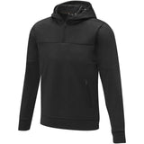 Felpa anorak con cappuccio da uomo a mezza zip Sayan personalizzato con logo - Pubblienne