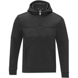 Felpa anorak con cappuccio da uomo a mezza zip Sayan personalizzato con logo - Pubblienne