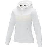 Felpa anorak con cappuccio da donna a mezza zip Sayan personalizzato con logo - Pubblienne