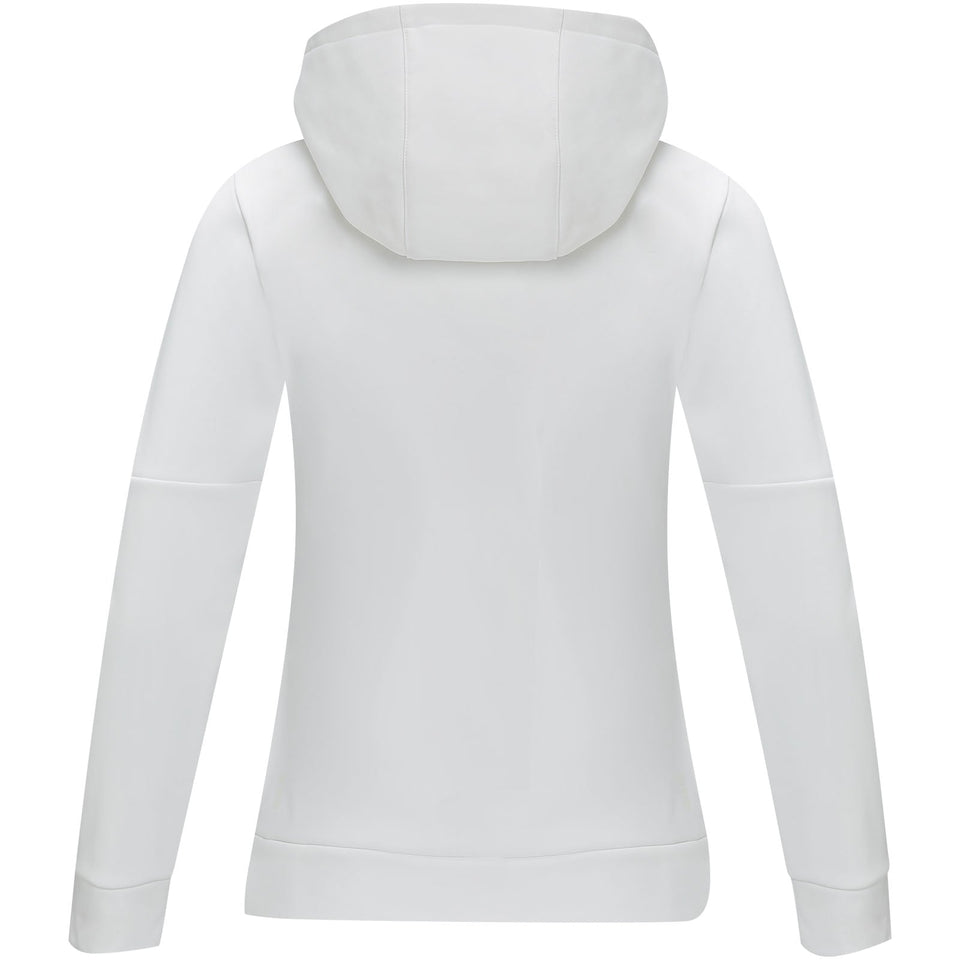 Felpa anorak con cappuccio da donna a mezza zip Sayan personalizzato con logo - Pubblienne