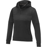 Felpa anorak con cappuccio da donna a mezza zip Sayan personalizzato con logo - Pubblienne