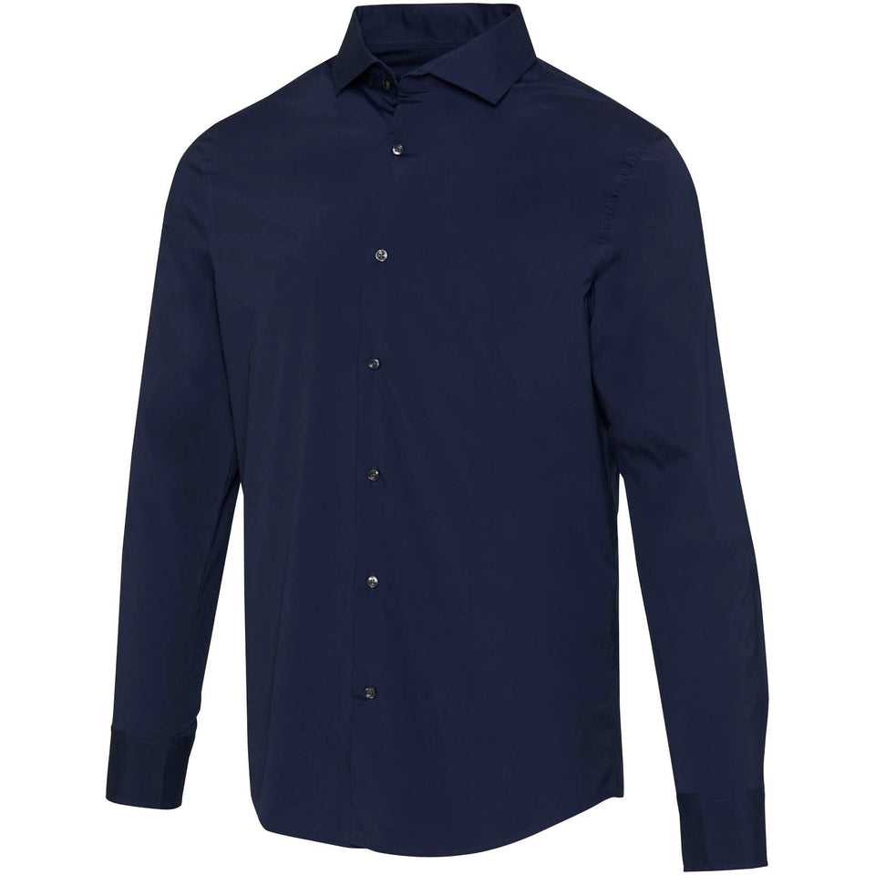 Camicia in tessuto di popeline da uomo Carnelian personalizzato con logo - Pubblienne