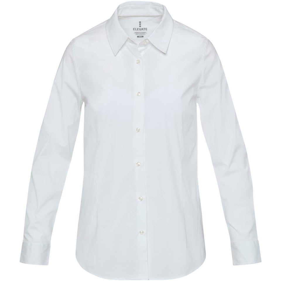 Camicia in tessuto di popeline da donna Carnelian personalizzato con logo - Pubblienne