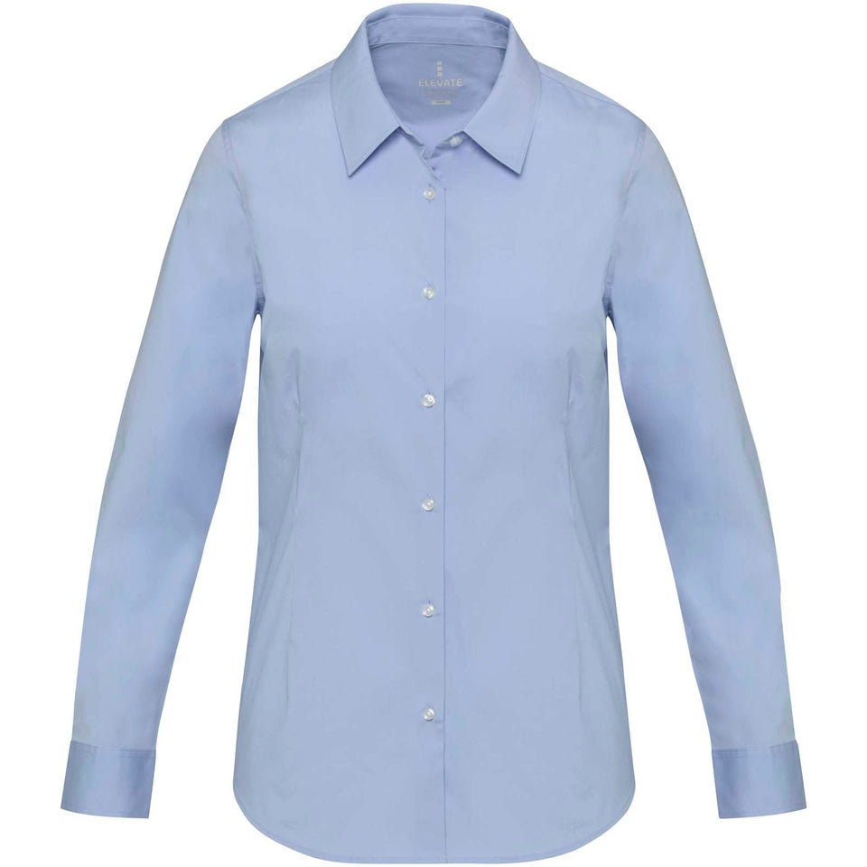 Camicia in tessuto di popeline da donna Carnelian personalizzato con logo - Pubblienne
