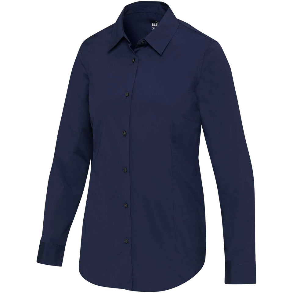 Camicia in tessuto di popeline da donna Carnelian personalizzato con logo - Pubblienne