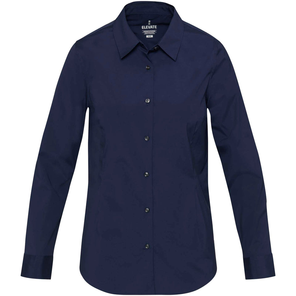 Camicia in tessuto di popeline da donna Carnelian personalizzato con logo - Pubblienne
