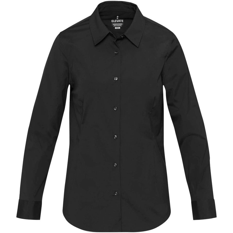 Camicia in tessuto di popeline da donna Carnelian personalizzato con logo - Pubblienne