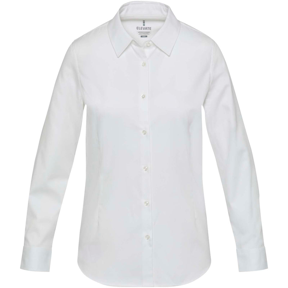 Camicia in twill da donna Citrino personalizzato con logo - Pubblienne