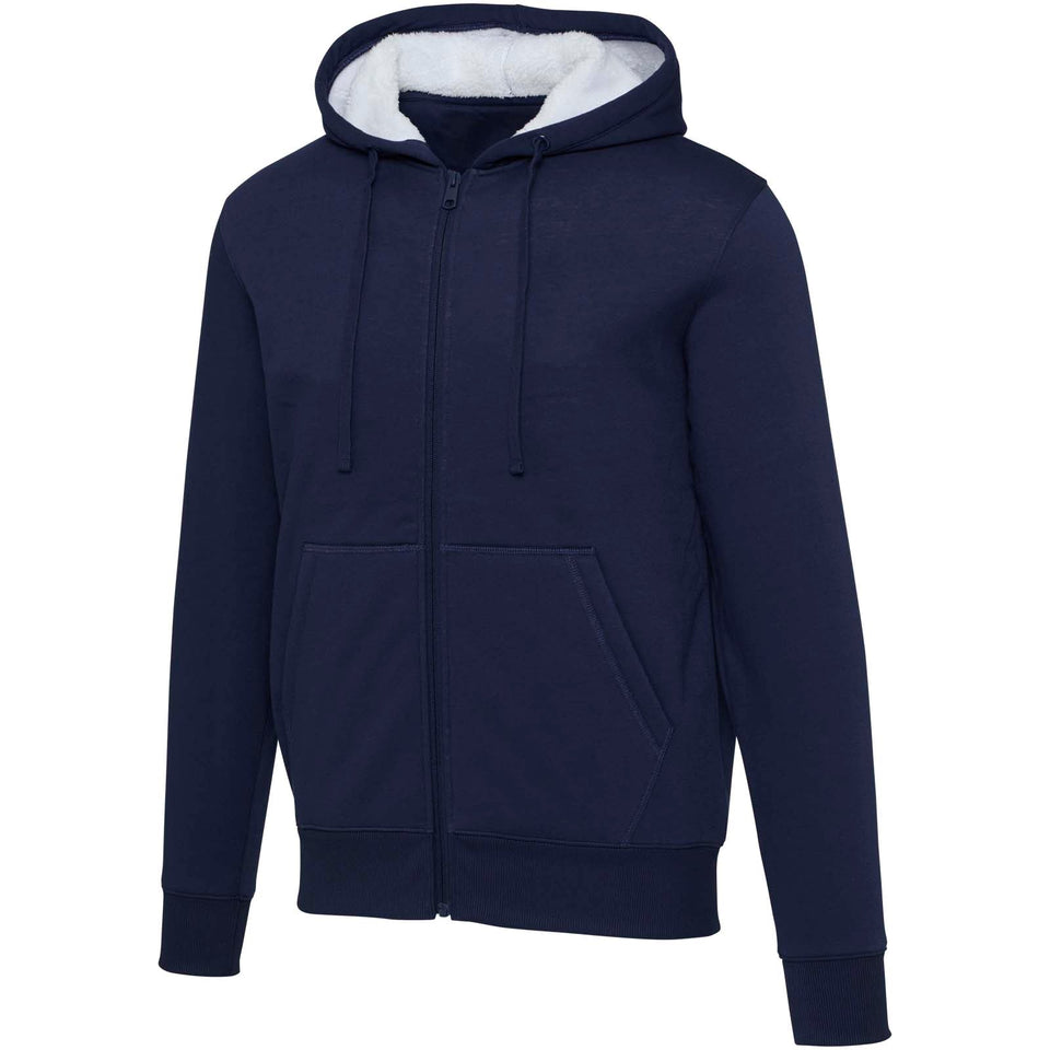 Felpa con cappuccio e zip intera in sherpa Natron personalizzato con logo - Pubblienne
