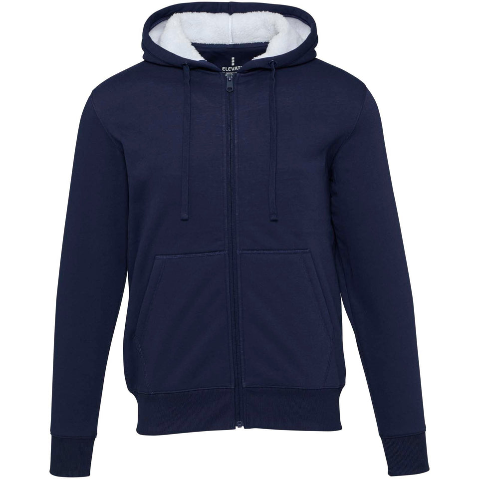 Felpa con cappuccio e zip intera in sherpa Natron personalizzato con logo - Pubblienne