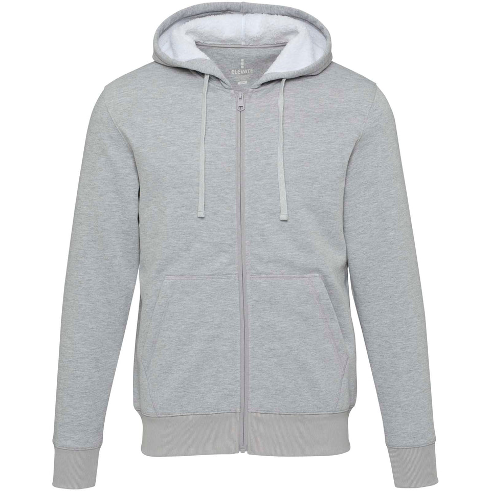 Felpa con cappuccio e zip intera in sherpa Natron personalizzato con logo - Pubblienne