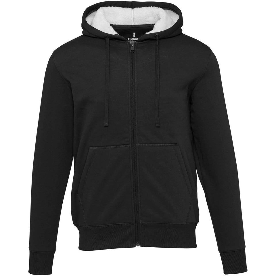 Felpa con cappuccio e zip intera in sherpa Natron personalizzato con logo - Pubblienne