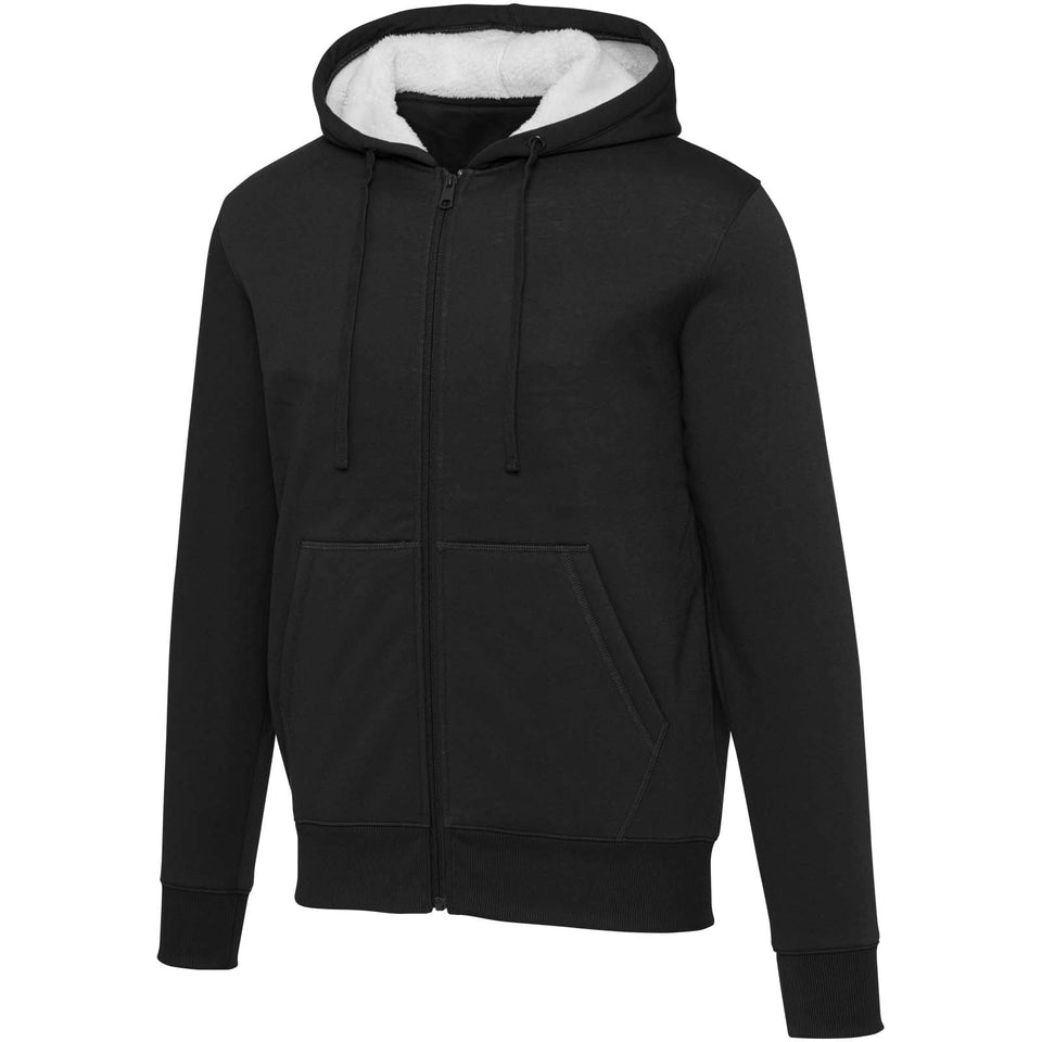 Felpa con cappuccio e zip intera in sherpa Natron personalizzato con logo - Pubblienne