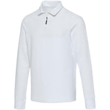 Polo unisex a maniche lunghe con mezza zip Zeus personalizzato con logo - Pubblienne