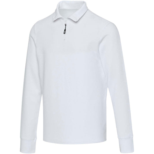 Polo unisex a maniche lunghe con mezza zip Zeus personalizzato con logo - Pubblienne
