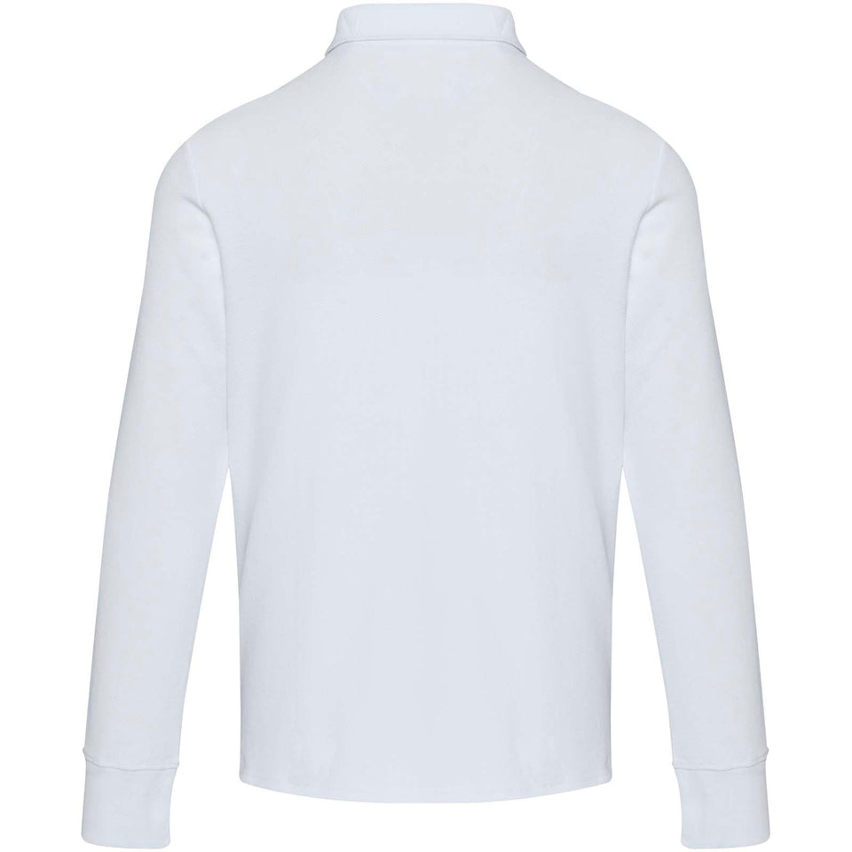 Polo unisex a maniche lunghe con mezza zip Zeus personalizzato con logo - Pubblienne