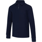 Polo unisex a maniche lunghe con mezza zip Zeus personalizzato con logo - Pubblienne