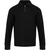 Polo unisex a maniche lunghe con mezza zip Zeus personalizzato con logo - Pubblienne