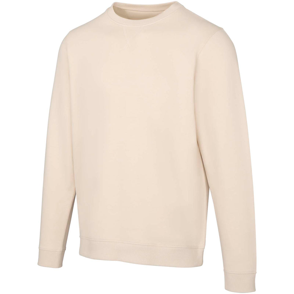Maglione a girocollo unisex in tessuto biologico riciclato certificato OCS da 280 g/m² Jasper personalizzato con logo - Pubblienne
