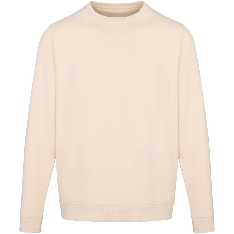 Maglione a girocollo unisex in tessuto biologico riciclato certificato OCS da 280 g/m² Jasper personalizzato con logo - Pubblienne