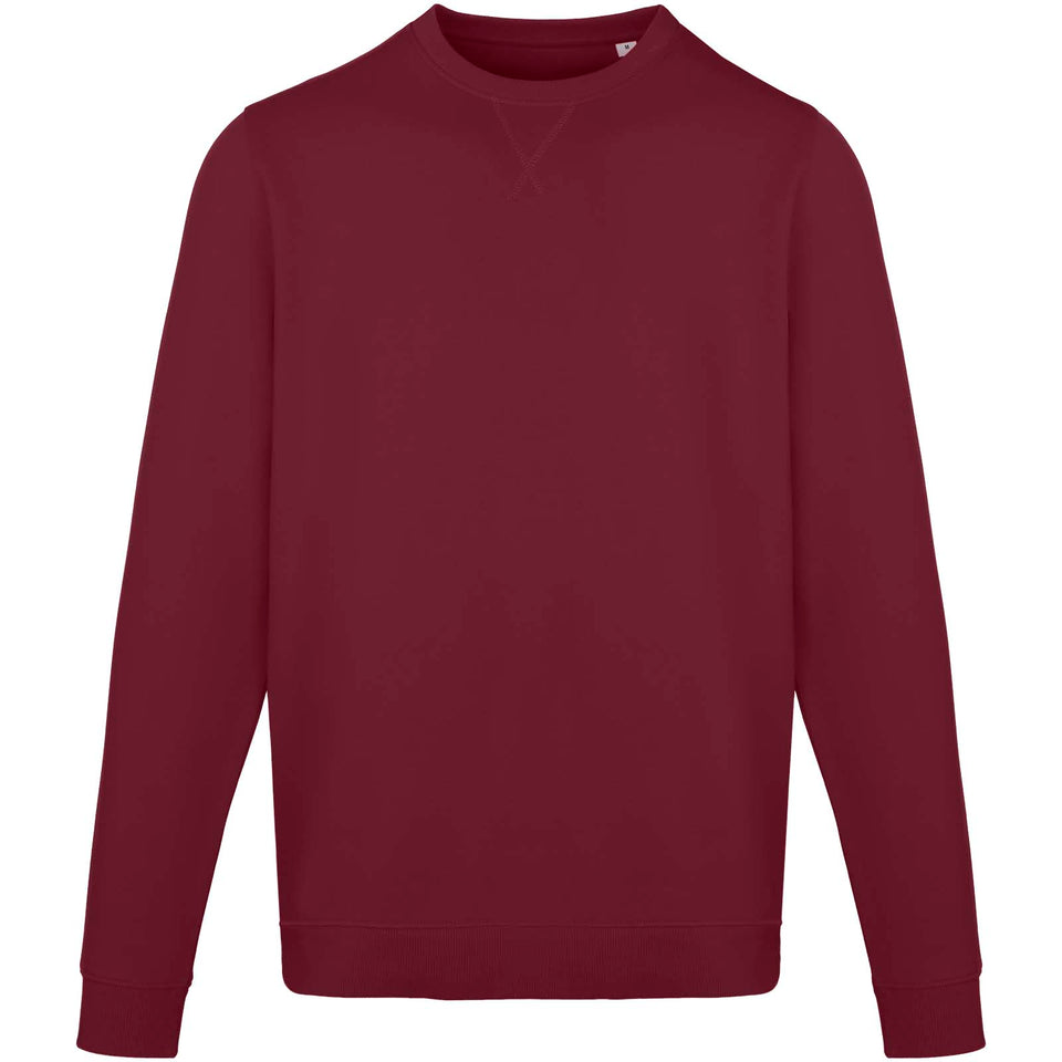Maglione a girocollo unisex in tessuto biologico riciclato certificato OCS da 280 g/m² Jasper personalizzato con logo - Pubblienne
