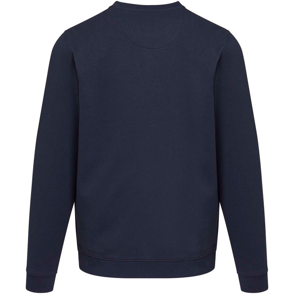 Maglione a girocollo unisex in tessuto biologico riciclato certificato OCS da 280 g/m² Jasper personalizzato con logo - Pubblienne