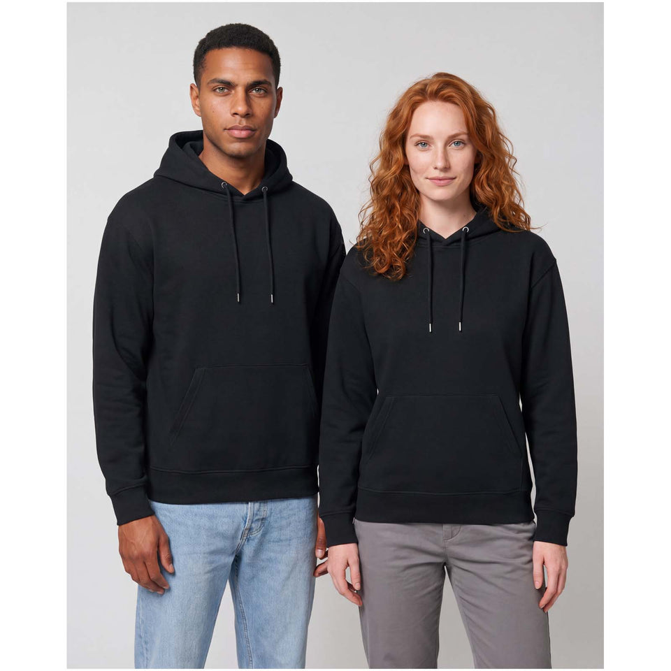 Felpa con cappuccio oversize in cotone biologico certificato OCS da 280 g/m2 Boris personalizzato con logo - Pubblienne