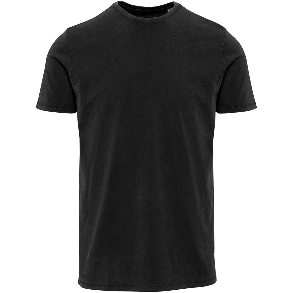 T-shirt a maniche corte da uomo in tessuto lavato da 160g/m² Nanaimo personalizzato con logo - Pubblienne