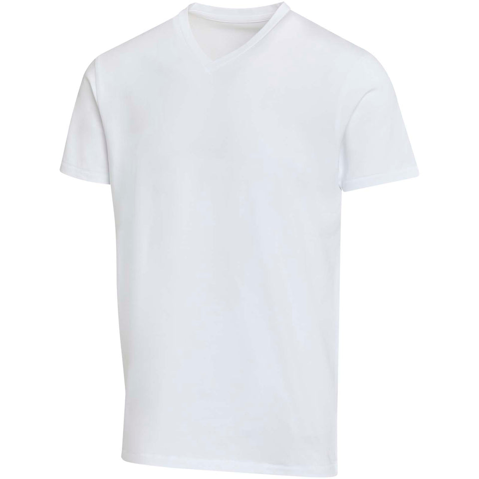 T-shirt a maniche corte unisex con scollo a V in cotone biologico certificato OCS da 200 g/m² Balfour personalizzato con logo - Pubblienne