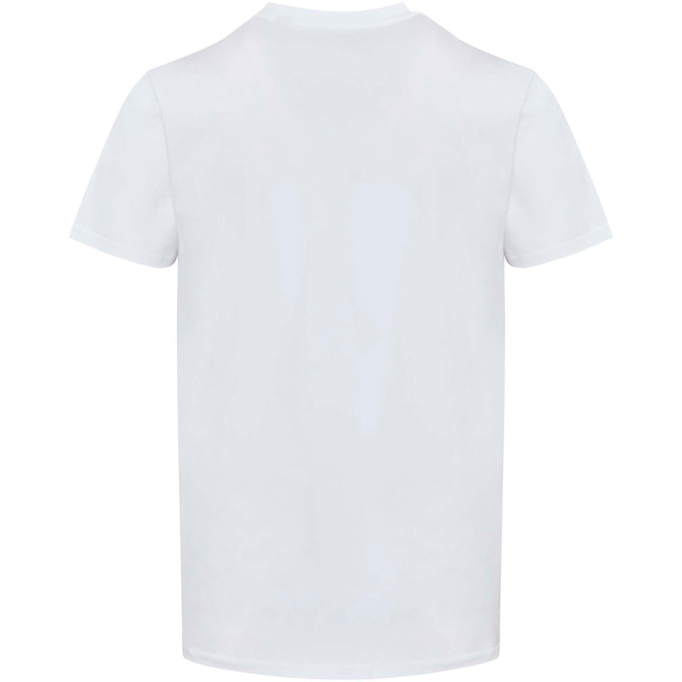 T-shirt a maniche corte unisex con scollo a V in cotone biologico certificato OCS da 200 g/m² Balfour personalizzato con logo - Pubblienne
