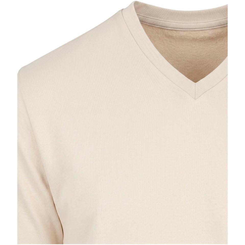 T-shirt a maniche corte unisex con scollo a V in cotone biologico certificato OCS da 200 g/m² Balfour personalizzato con logo - Pubblienne