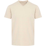 T-shirt a maniche corte unisex con scollo a V in cotone biologico certificato OCS da 200 g/m² Balfour personalizzato con logo - Pubblienne