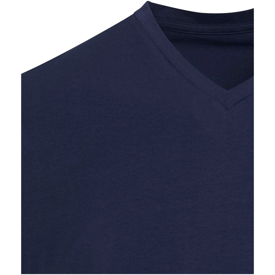 T-shirt a maniche corte unisex con scollo a V in cotone biologico certificato OCS da 200 g/m² Balfour personalizzato con logo - Pubblienne